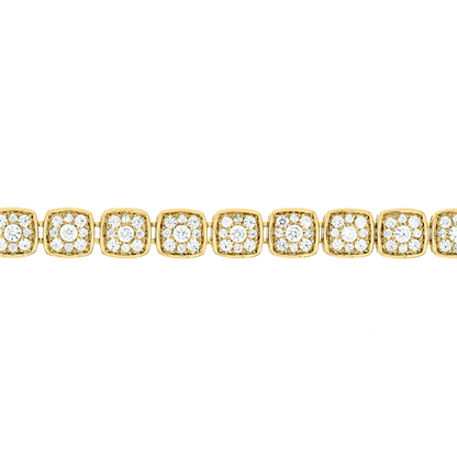 BTO65132. 14K Solid Gold Diamond Tennis Bracelet