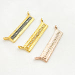 Load image into Gallery viewer, DC222. Diamond Sterling Silver Rectangle Pendant
