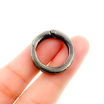 Load image into Gallery viewer, 505BR. 23mm Black Rhodium Silver Round Clasp
