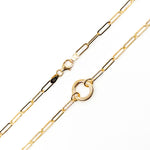 Load image into Gallery viewer, 070KR0124169. 14K Yellow Gold Flat Paperclip Necklace