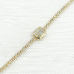 Load image into Gallery viewer, 14k Solid Gold Diamond Bracelet. TJ0017
