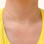 Load image into Gallery viewer, Buy Now Sterling Silver Smooth Paperclip Necklace
