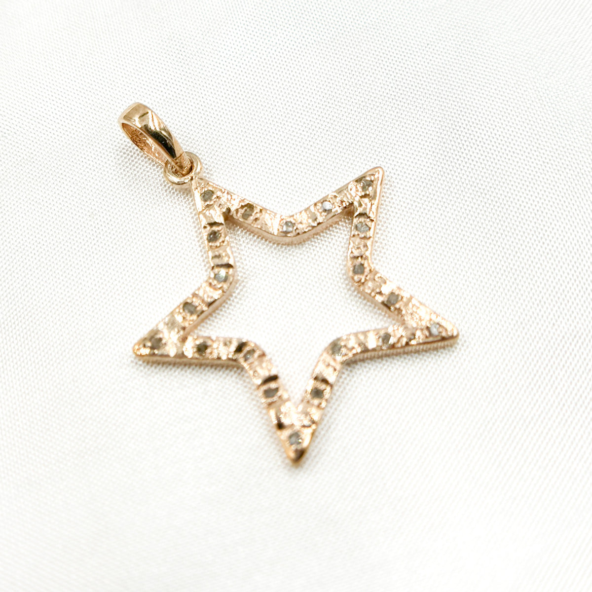 DP370. Diamond Silver Star Pendant