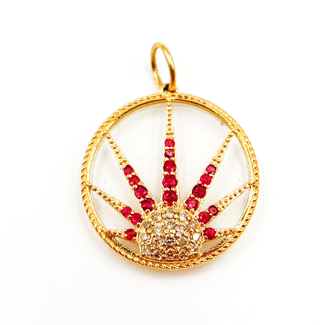 Shop Now 14K Gold Sun Pendant