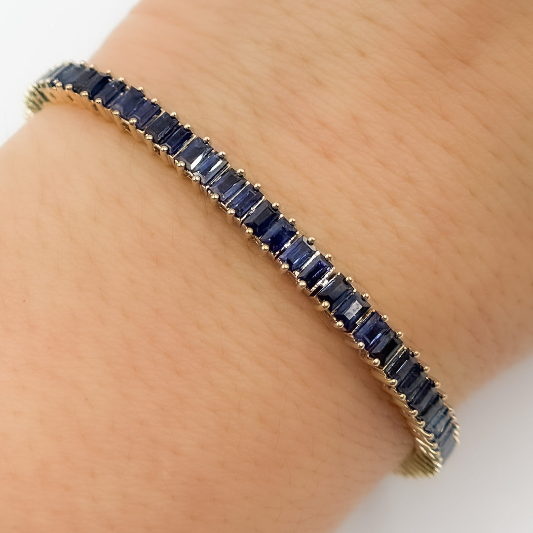 BFZ60865. 14K Solid Gold Gemstone Bracelet