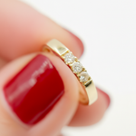 Load image into Gallery viewer, EHD56010. 14K Solid Gold Diamond Hoop Earrings