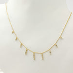 Load image into Gallery viewer, 14K Solid Gold Diamond Dangle Necklace. NT401869
