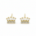 Load image into Gallery viewer, EFD54271. 14k Solid Gold Diamond Stud Earrings