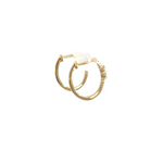 Load image into Gallery viewer, 14k Solid Gold Diamond Oval Hoops. EHC57035
