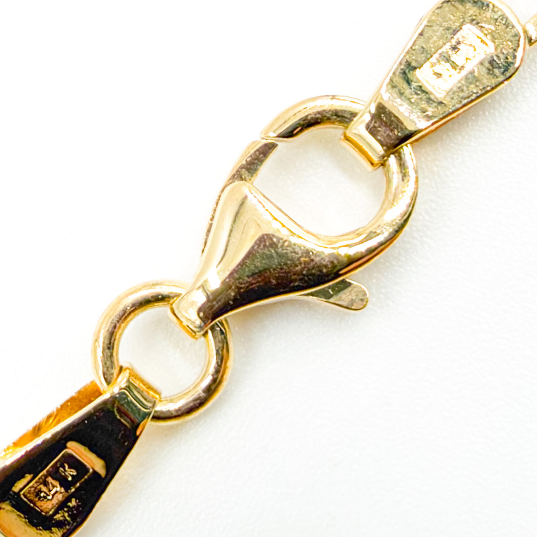 070KR0124169. 14K Yellow Gold Flat Paperclip Necklace