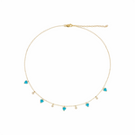 Load image into Gallery viewer, CN96312TQ5.14K Solid Gold Diamond and Gemstone Hearts Necklace