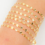 Load image into Gallery viewer, V301GF. 14k Gold Filled Diamond Cut Marina Link Chain