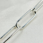 Load image into Gallery viewer, Y58SS. Sterling Silver Smooth Paperclip Link Chain
