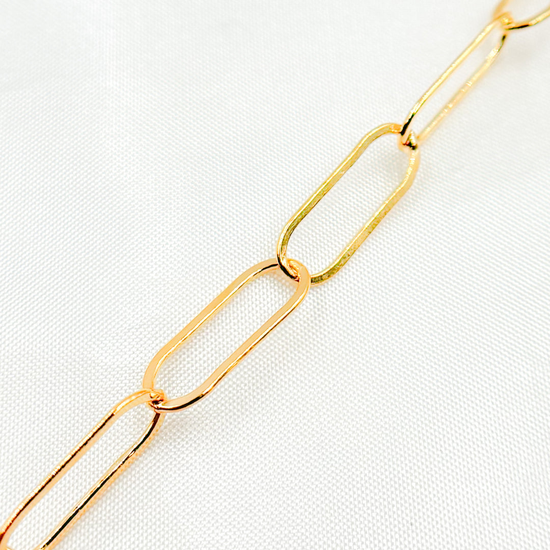 768FGF. 14k Gold Filled Paperclip Flat Chain