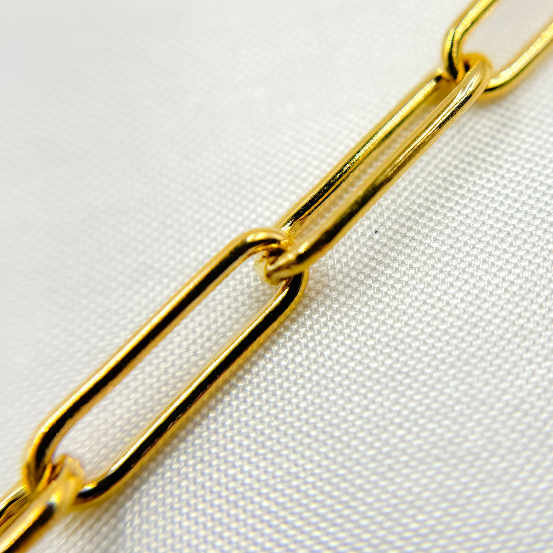 4002GFNecklace. 14K Gold Filled Smooth Paperclip Finished Necklace