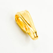 8MM Gold Plated Sterling Silver Locket Bails