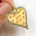 Load image into Gallery viewer, DP196. Diamond Sterling Silver Heart Pendant
