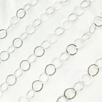 Load image into Gallery viewer, 925 Sterling Silver Flat Round Link Chain. 886FSS
