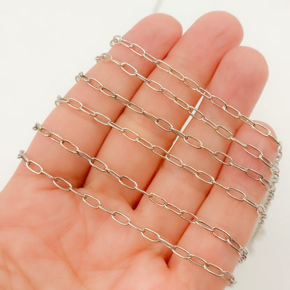 Oxidized Sterling Silver Paperclip Chains