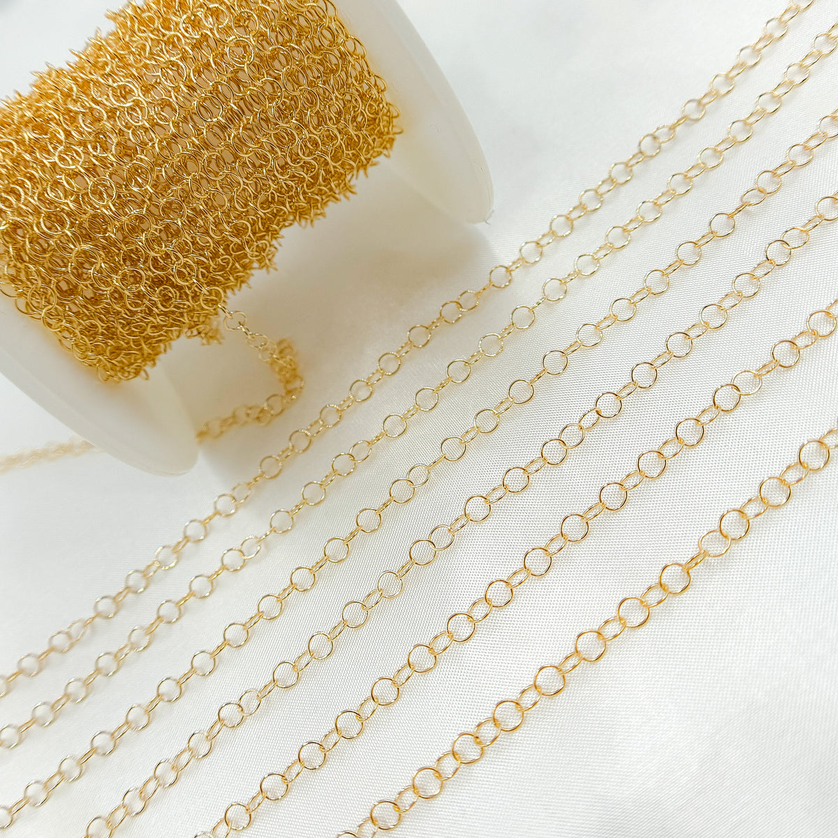 678GF. 14K Gold Filled Round Link Chain