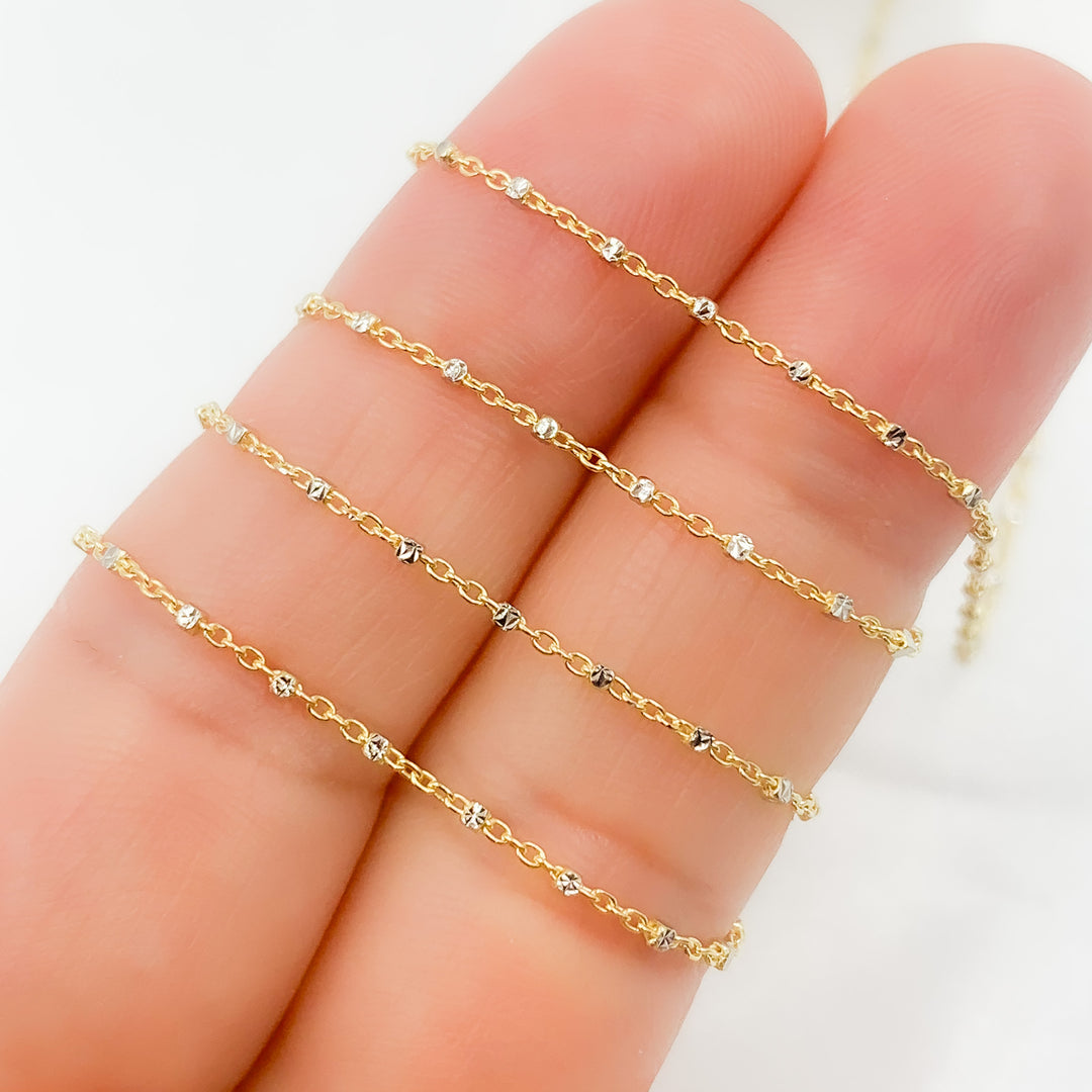 025R02S1QS4B005byFt. 14K Solid Gold Satellite Chain