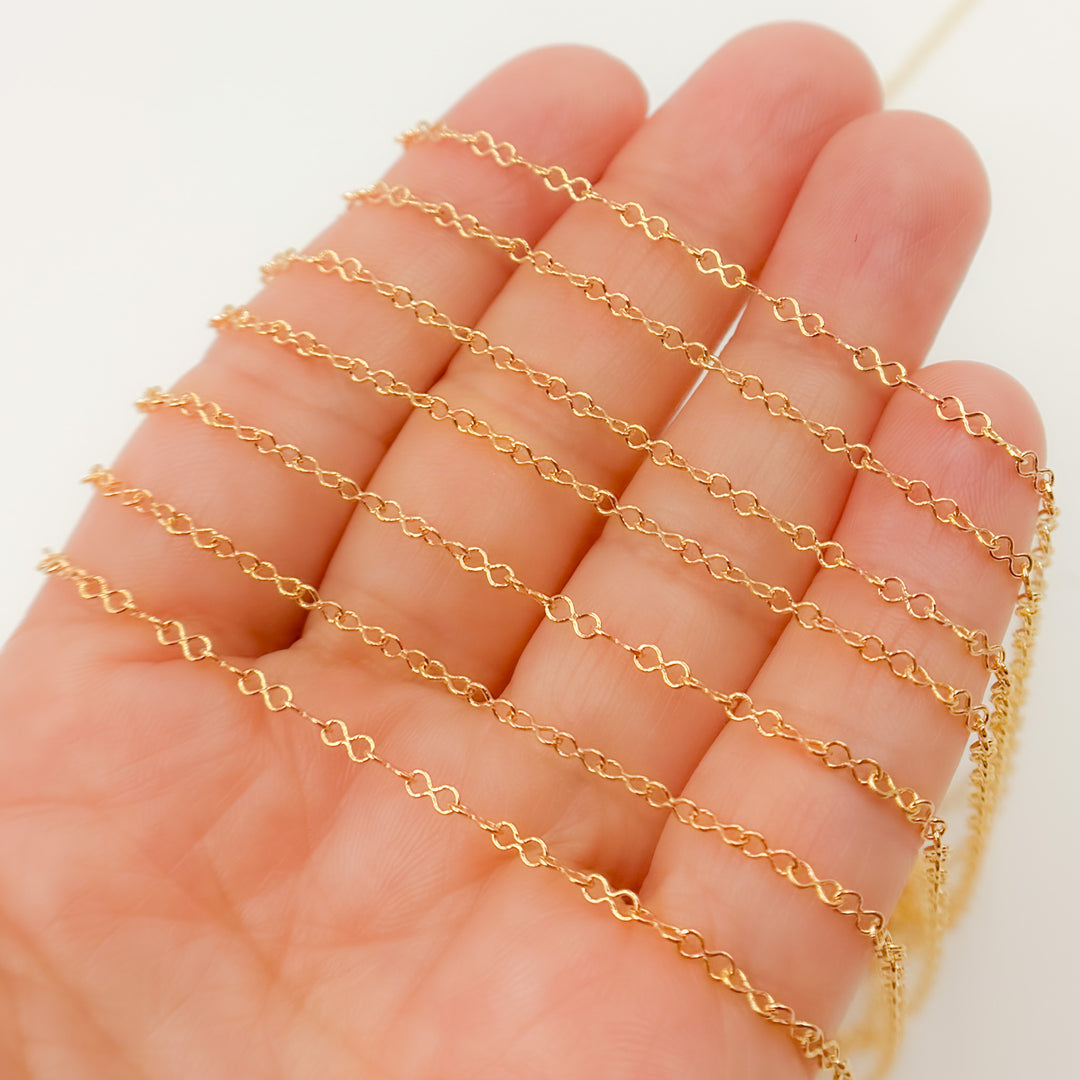V282GF. 14k Gold Filled Infinity Link Chain