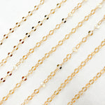 Load image into Gallery viewer, 1208GF. 14K Gold Filled Flat Oval Link Chain
