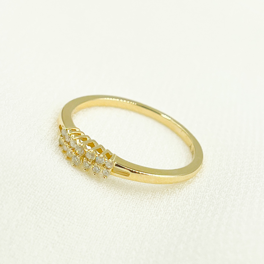 14K Solid Gold Diamond Ring. GDR29