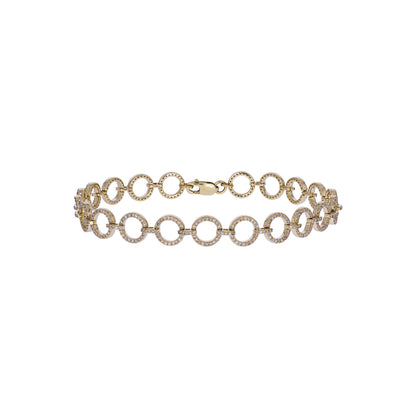 BFM61200. 14K Solid Gold Diamond Bracelet