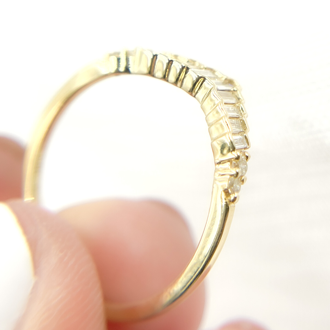 14K Solid Gold Diamond Ring. RFD16875