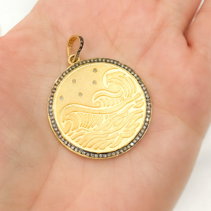 Shop  Diamond Sterling Silver Round Pendants