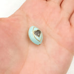 Load image into Gallery viewer, DC475A. Diamond Sterling Silver Marquise Heart Enamel Bead
