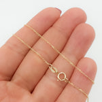 Load image into Gallery viewer, 025R01T5. 14K Solid Yellow Gold Cable Chain