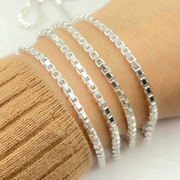 Sterling Silver Box Link Chain