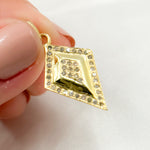 Load image into Gallery viewer, DP728. Diamond Sterling Silver Diamond Shape Pendant
