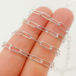 Load image into Gallery viewer, Y138SS. Sterling Silver Round Paperclip Necklace.. Sterling Silver Round Paperclip Necklace
