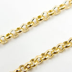Load image into Gallery viewer, 000HVR0344000. 14K Solid Yellow Gold Round Rolo Hollow Chain Necklace