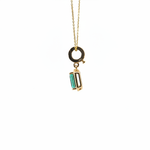 Load image into Gallery viewer, CMZ00366EM6X4. 14K Solid Gold Rectangular-Shaped Emerald Charm