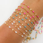 Load image into Gallery viewer, V269ENGF. 14K Gold Filled Enamel Marina Link Chains
