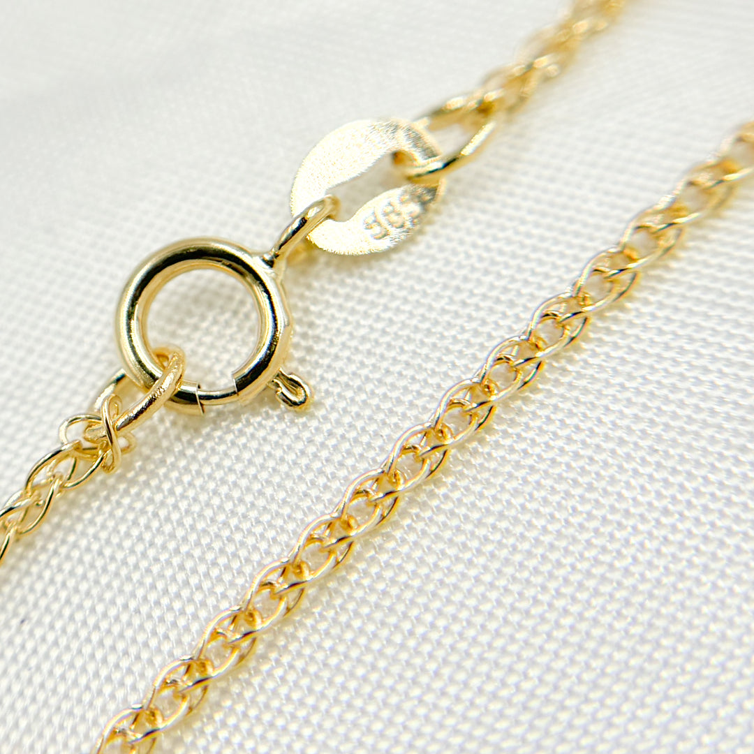 025SPLLG. 14K Solid Gold Wheat Necklace