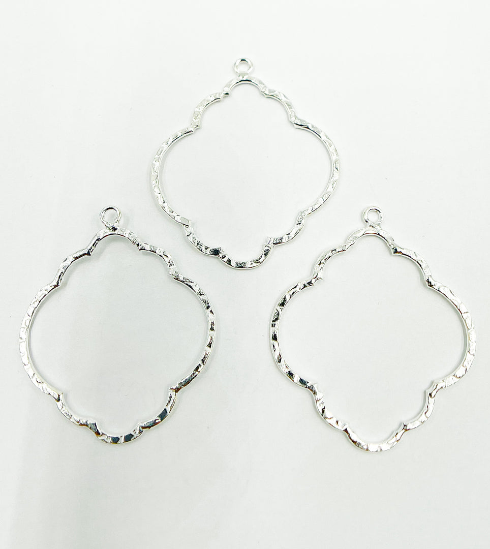 925 Sterling Silver Uneven Shape