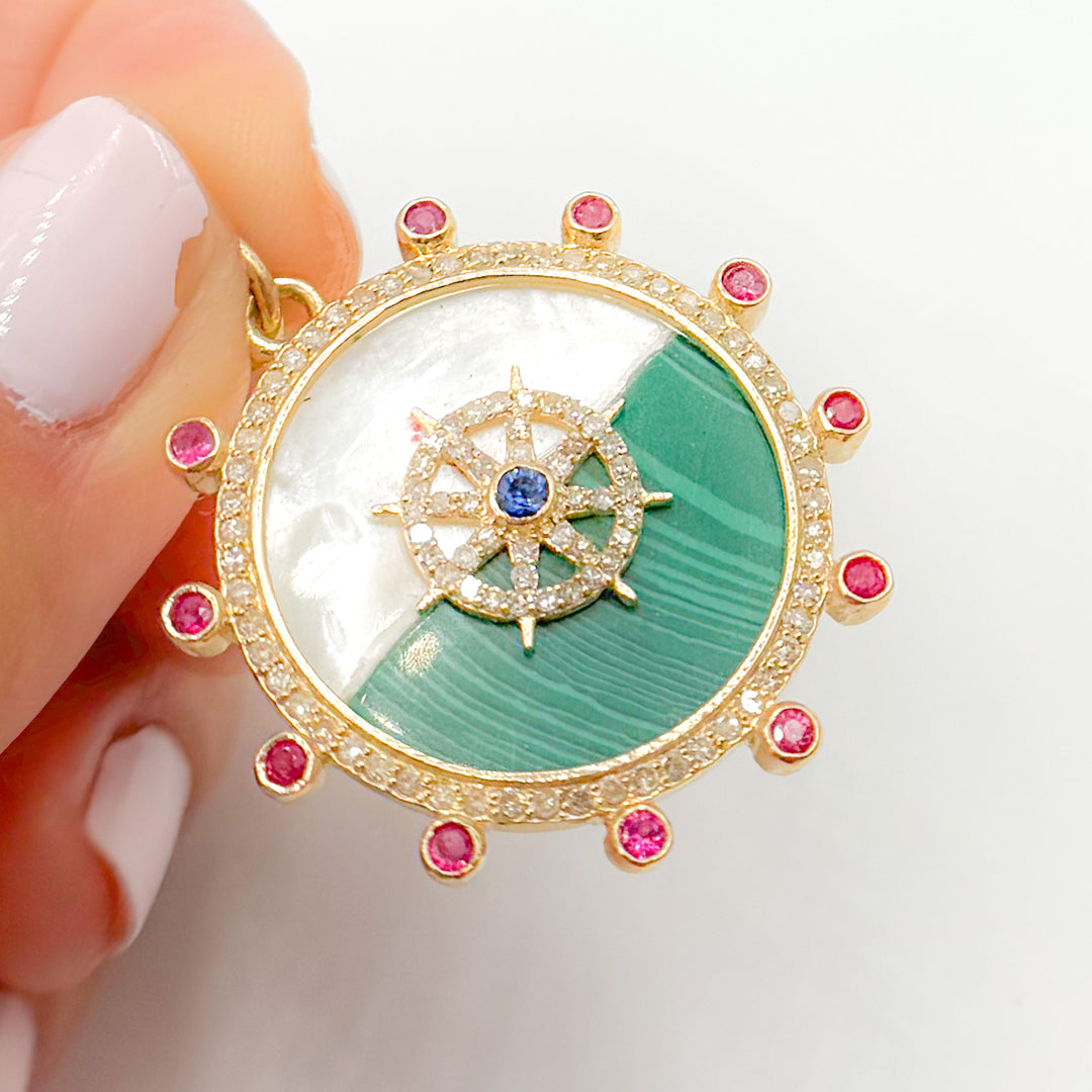 Buy Now Gold Round Pendant