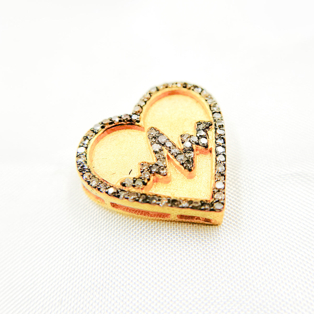 Shop now Diamond Sterling Silver Heart Pendant