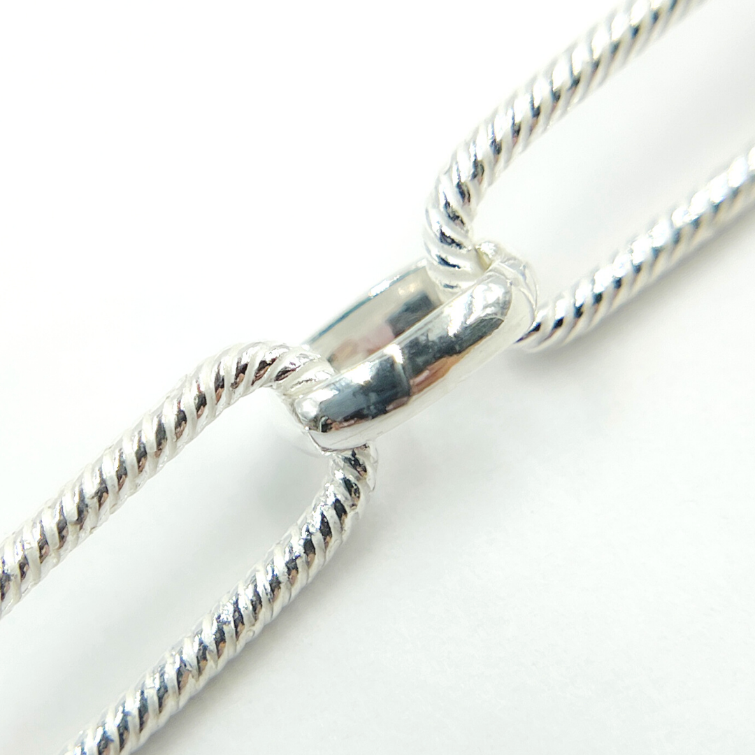 Sterling Silver Long and Short Link Chain