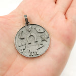 Load image into Gallery viewer, DP602. Diamond Sterling Silver Lucky Symbols Pendant
