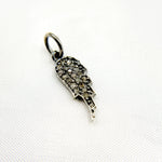 Load image into Gallery viewer, DC875. Diamond &amp; Sterling Silver Wing Charm
