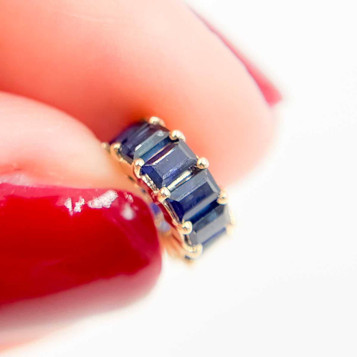 Buy 14K Gold Baguette Shape Natural Gemstone Slider