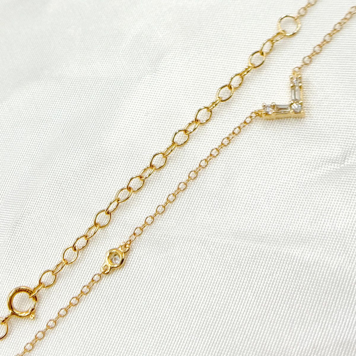 NFB70858. 14K Solid Gold Diamond Necklace