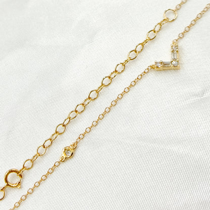 NFB70858. 14K Solid Gold Diamond Necklace