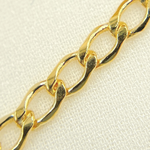 Load image into Gallery viewer, 14k Yellow Gold Filled Flat Curb Link Chain. 3306CHRGF
